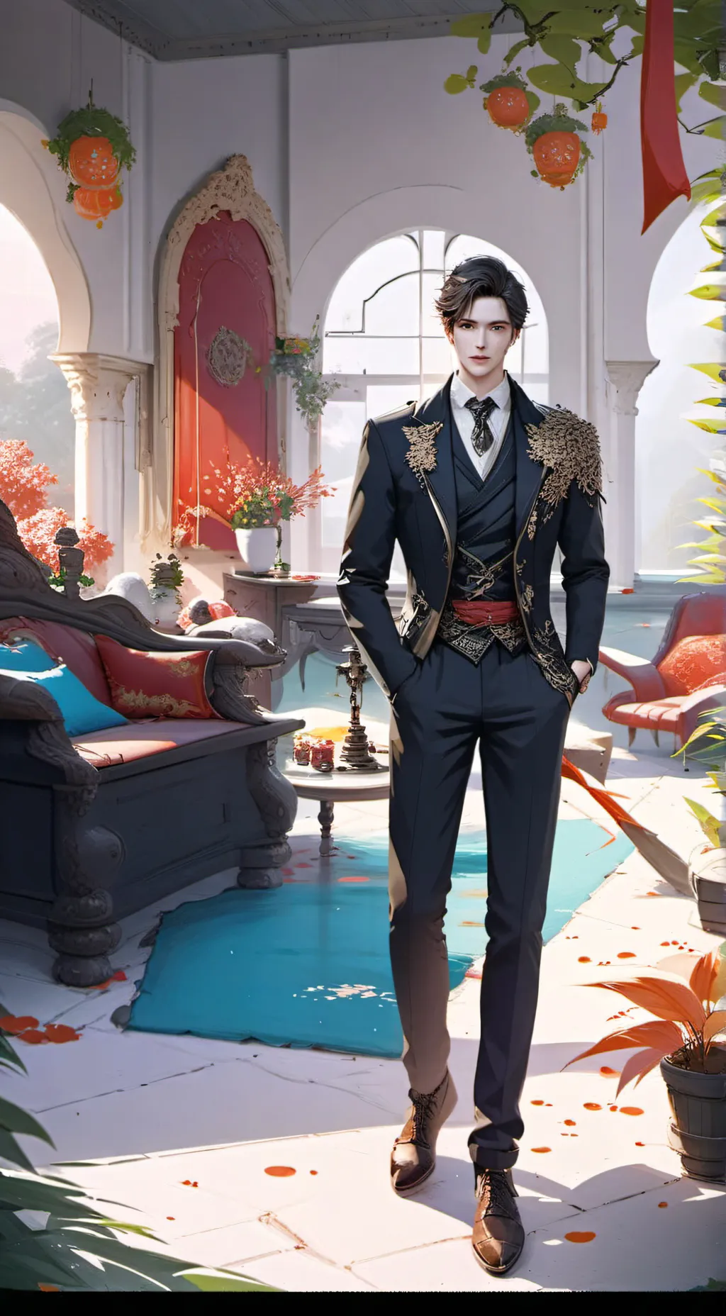 ai character: Tu amigo background