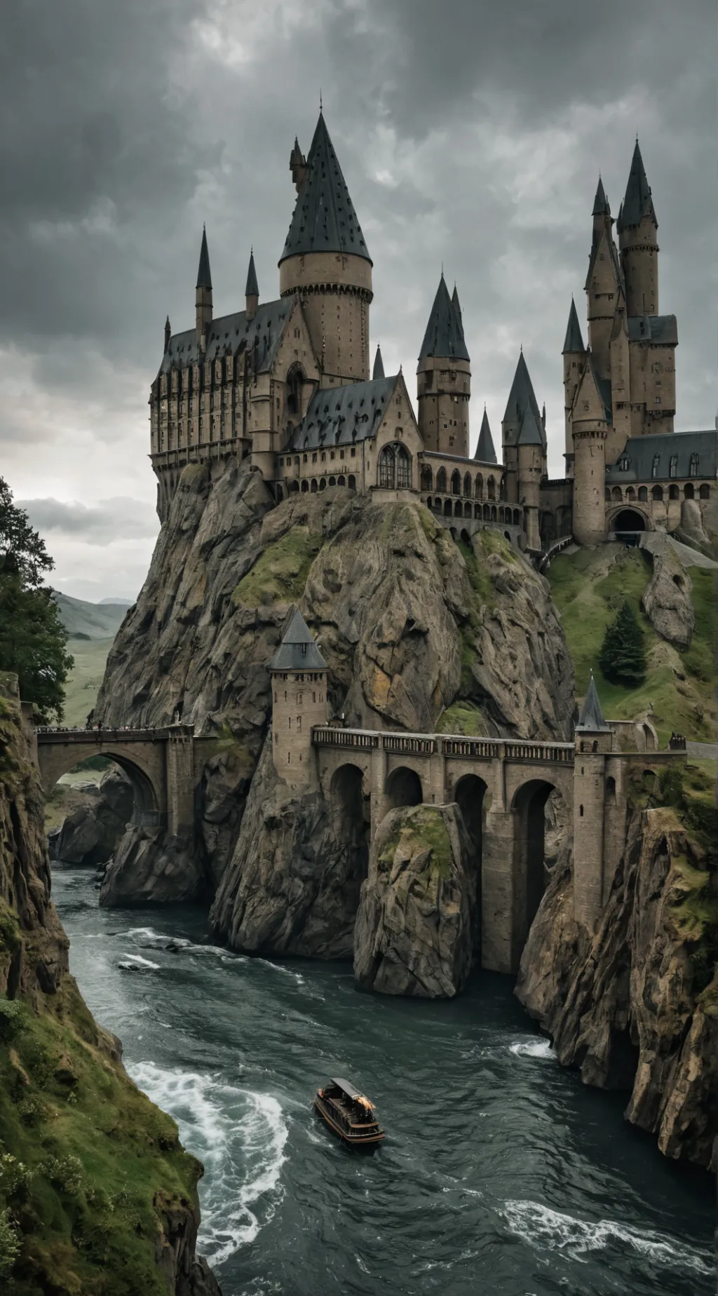 ai character: Hogwarts sort background