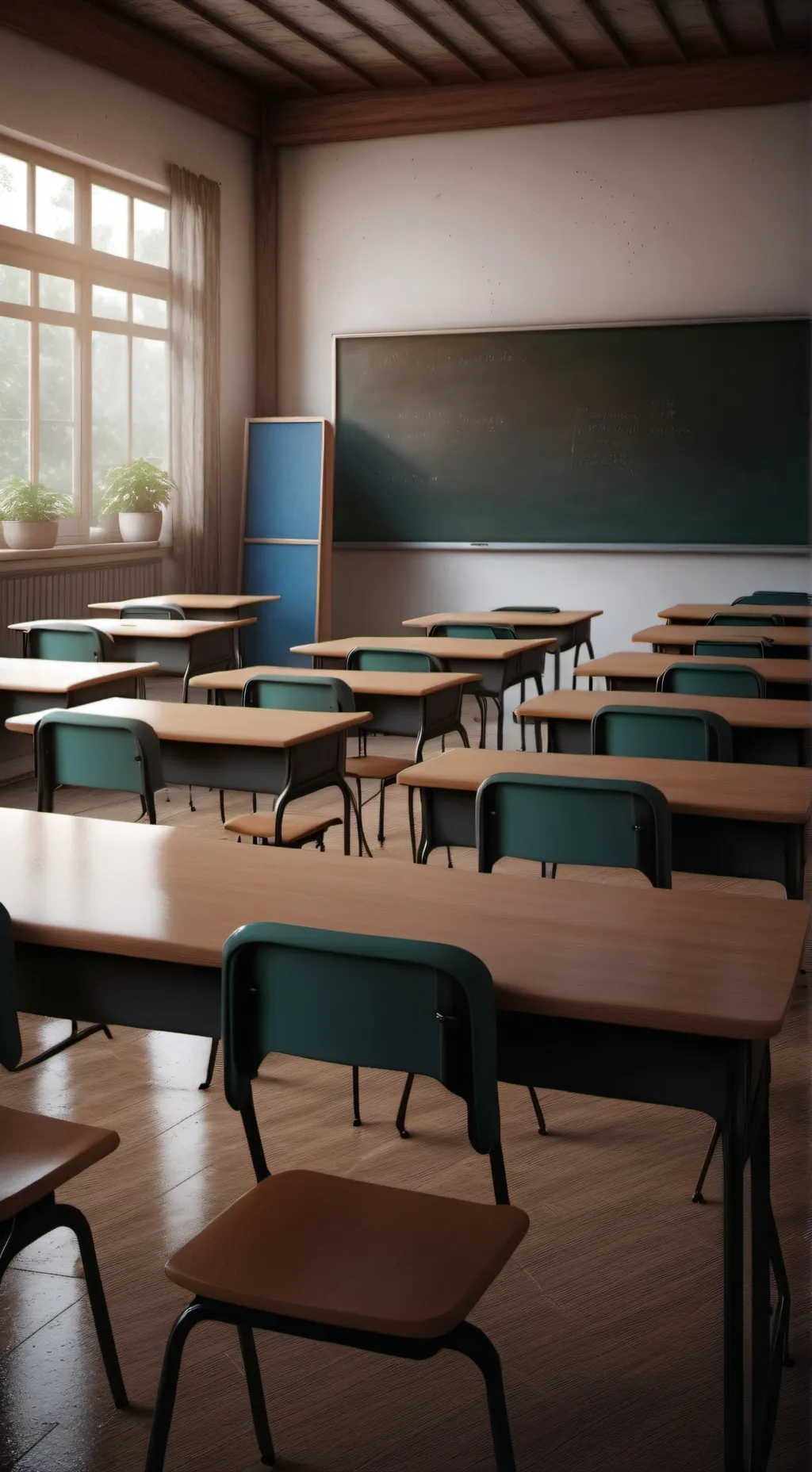 ai character: Classroom  background