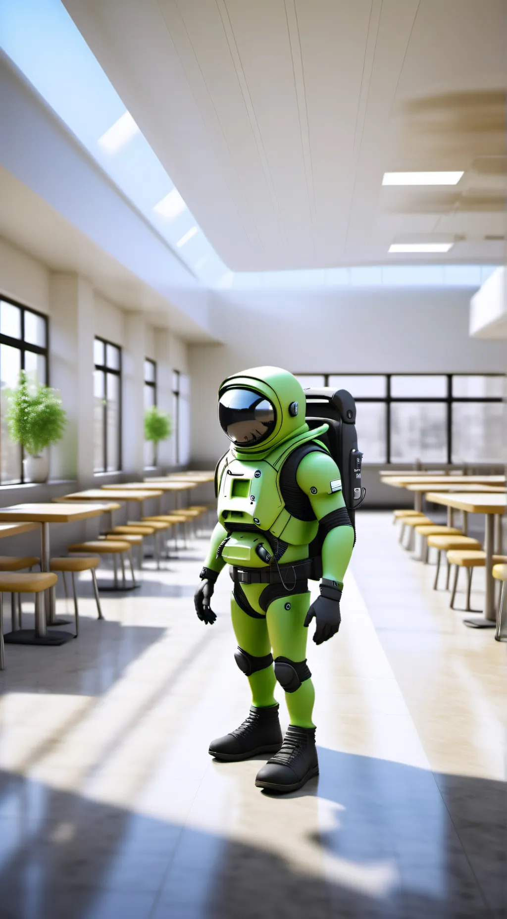 ai character: Mira experiments  background