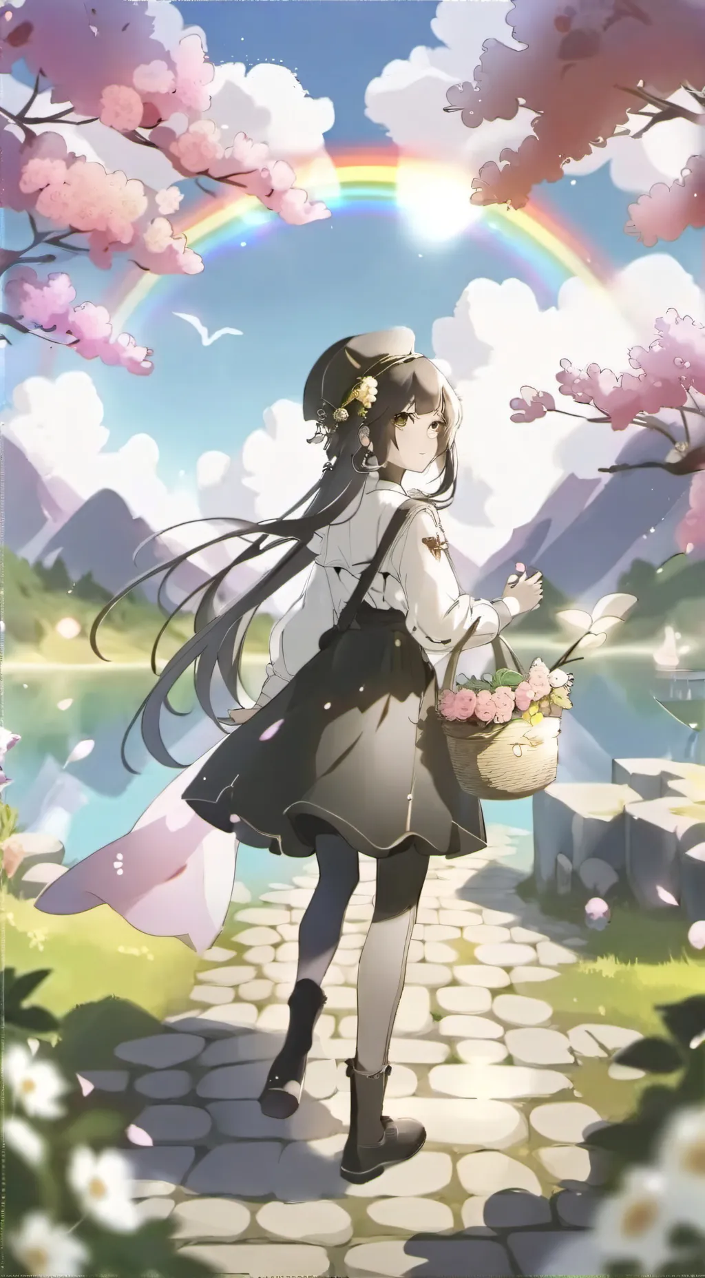 ai character: color sign background