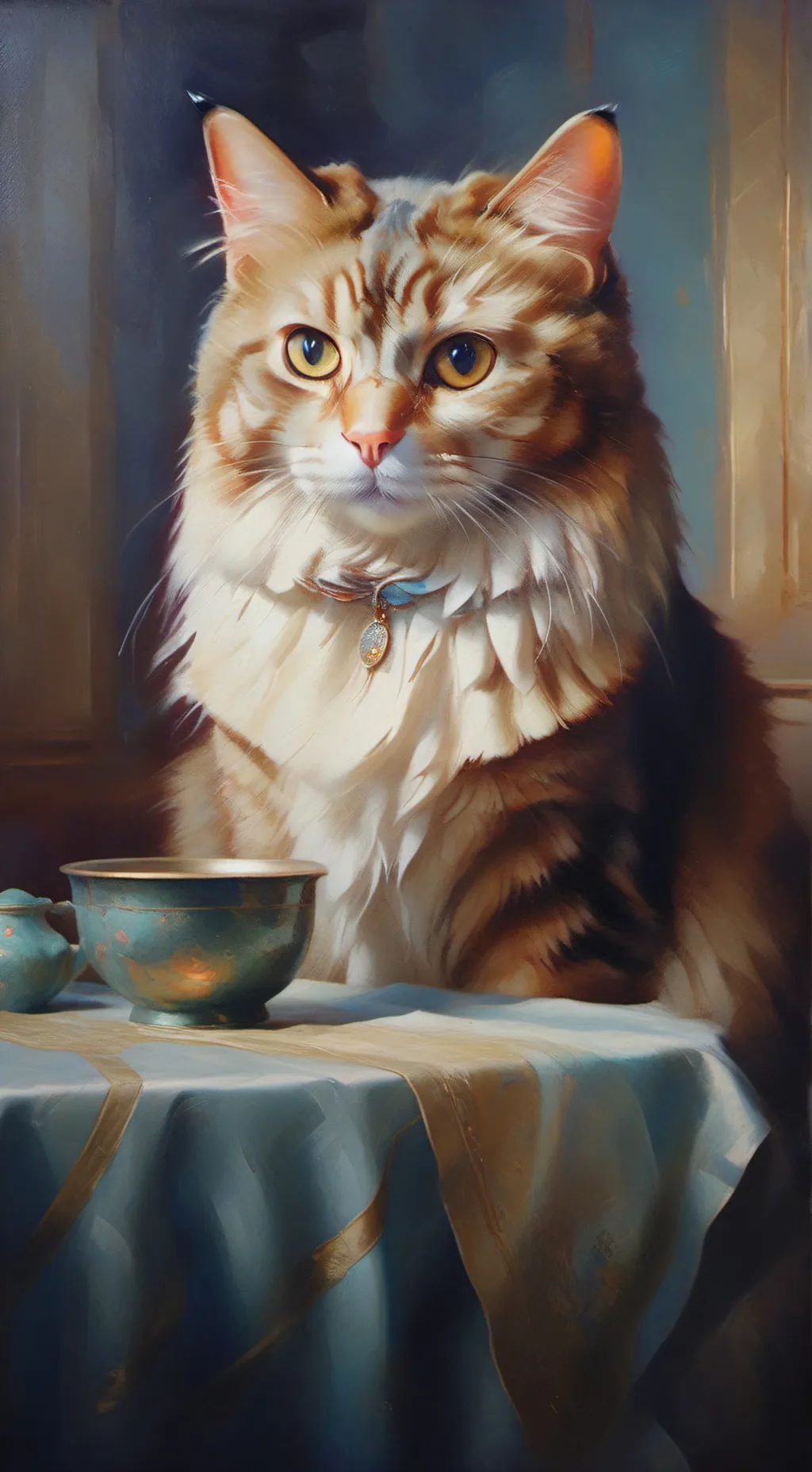 ai character: cat background