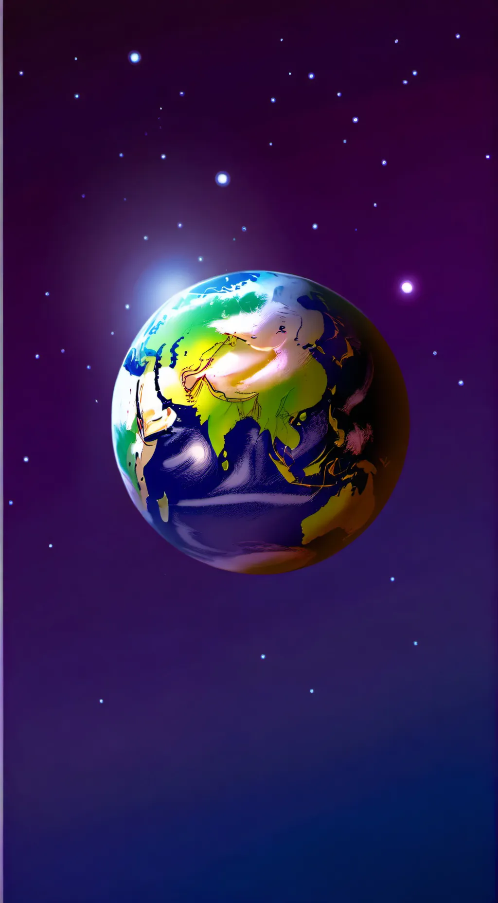 ai character: The Earth background