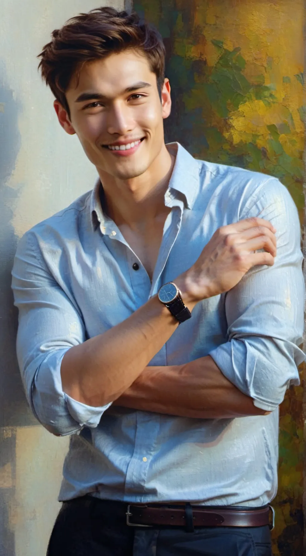 ai character: Aaron  background