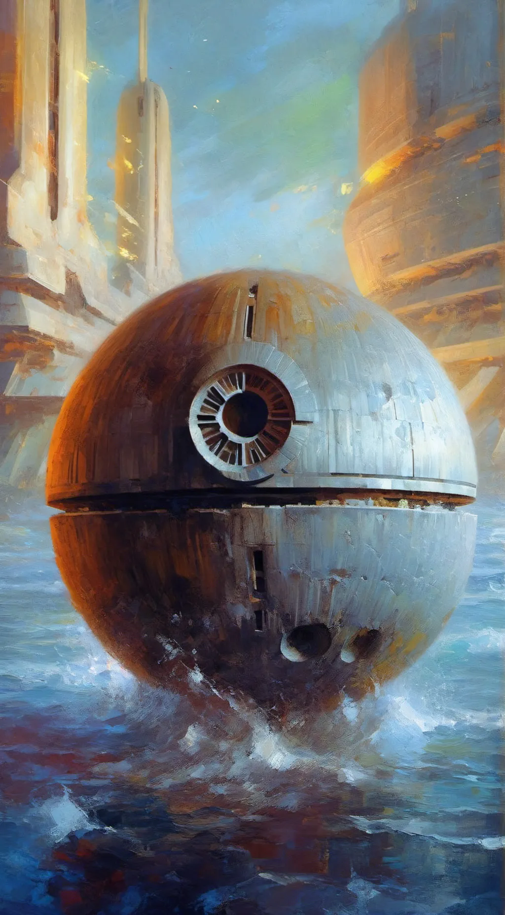 ai character: Death Star￼💀 background