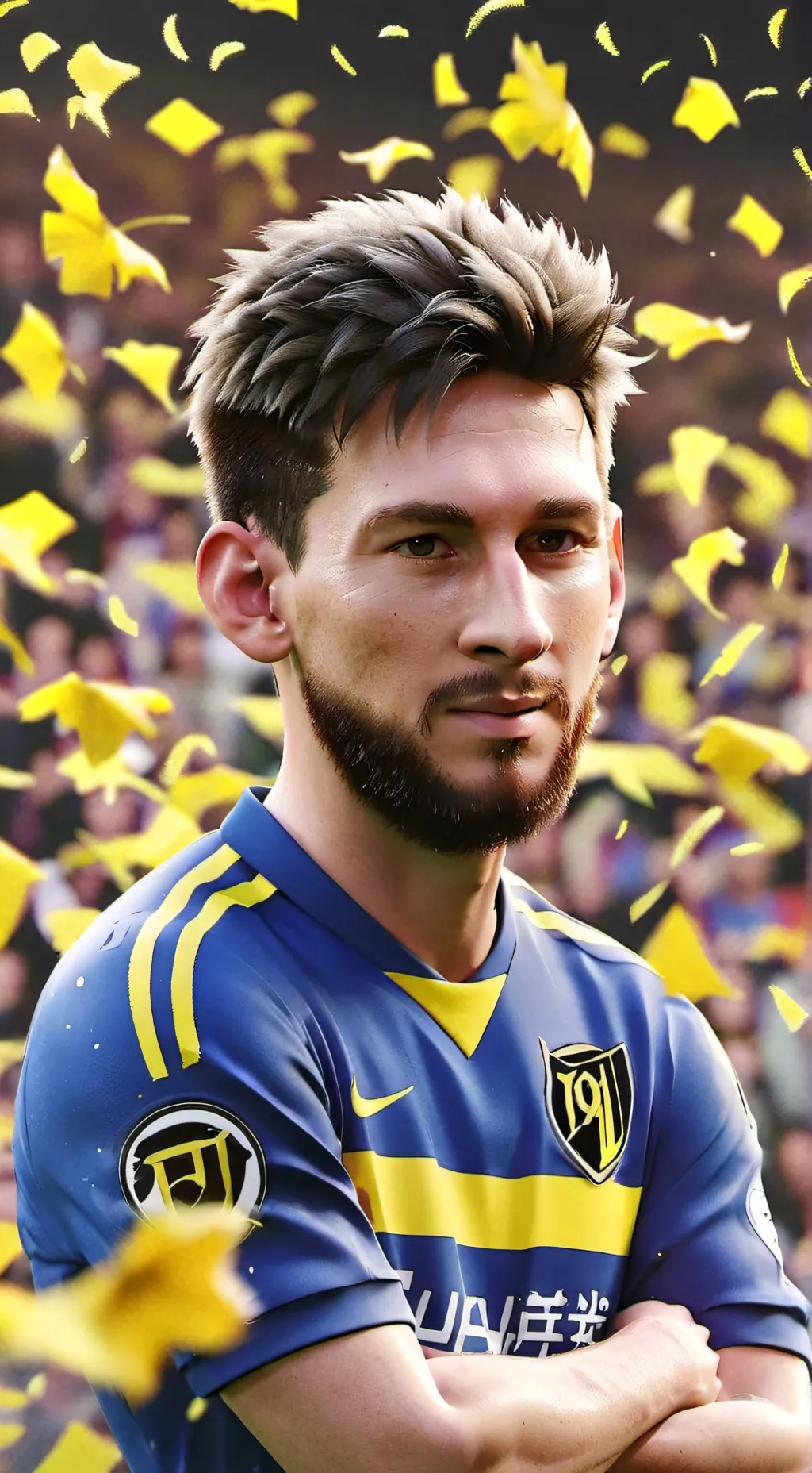 ai character: messi de boca background