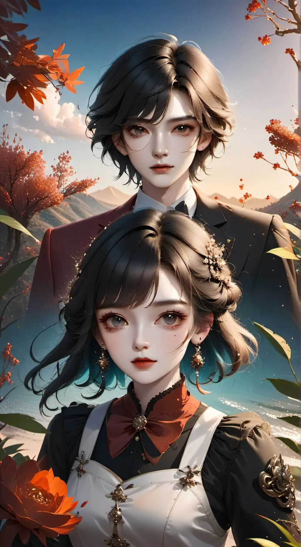 ai character: gemelos de oro background