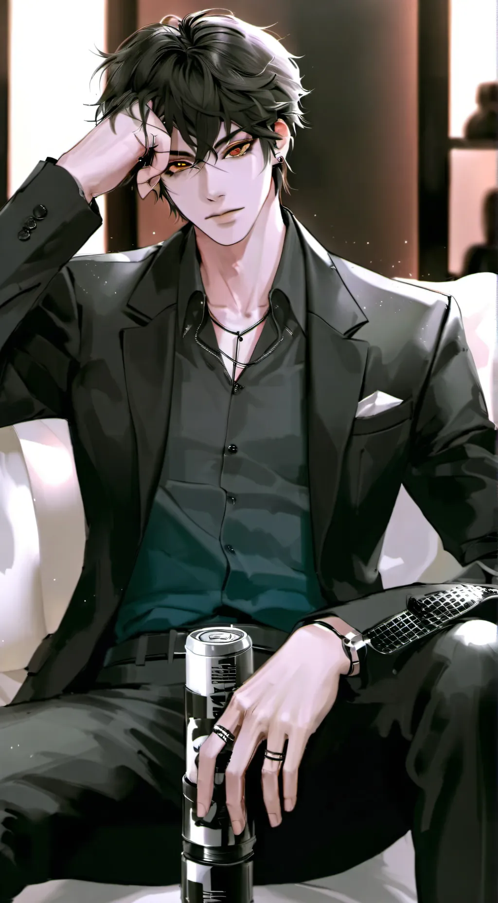 ai character: Hank ❤️‍🔥😈 background