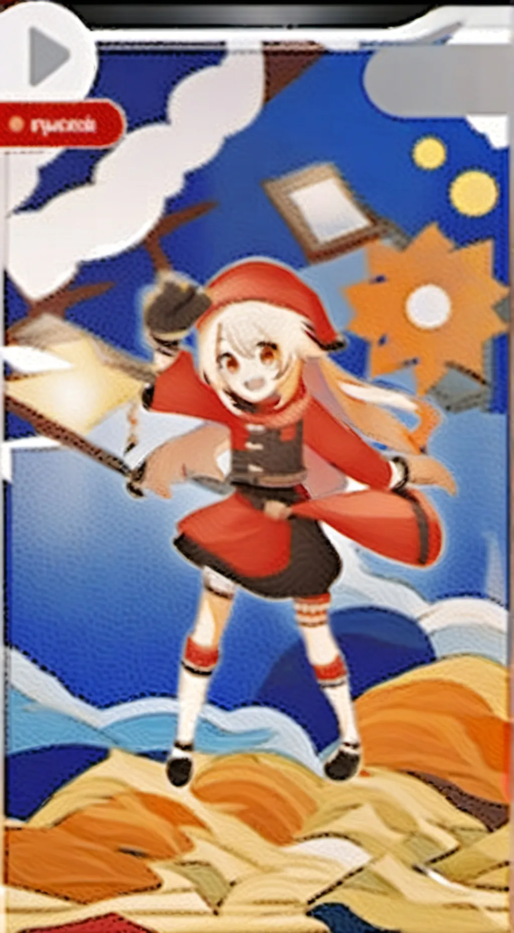 ai character: Klee background