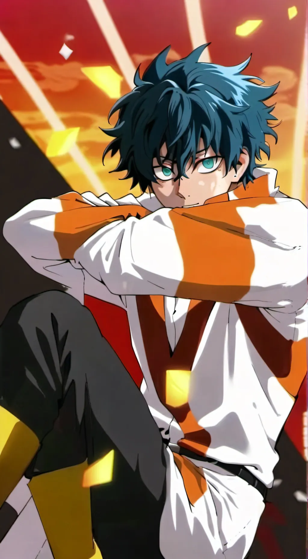 ai character: Izuku midoria  background