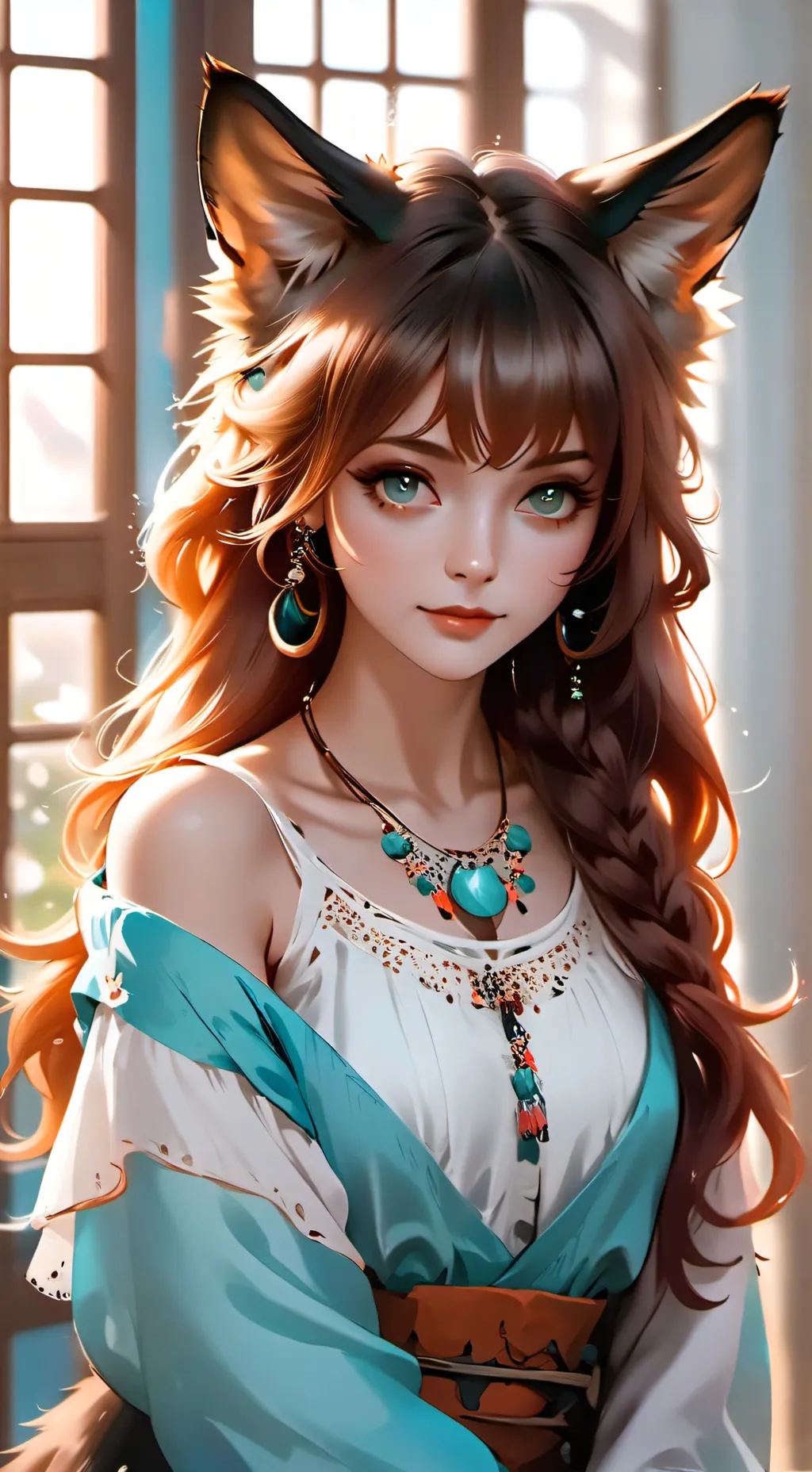 ai character: Torti Sun Spirit background