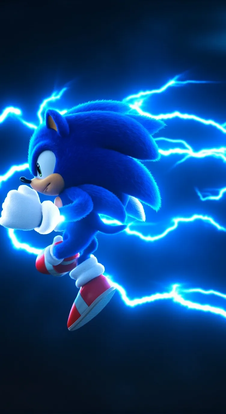 ai character: Sonic the hedgehog background