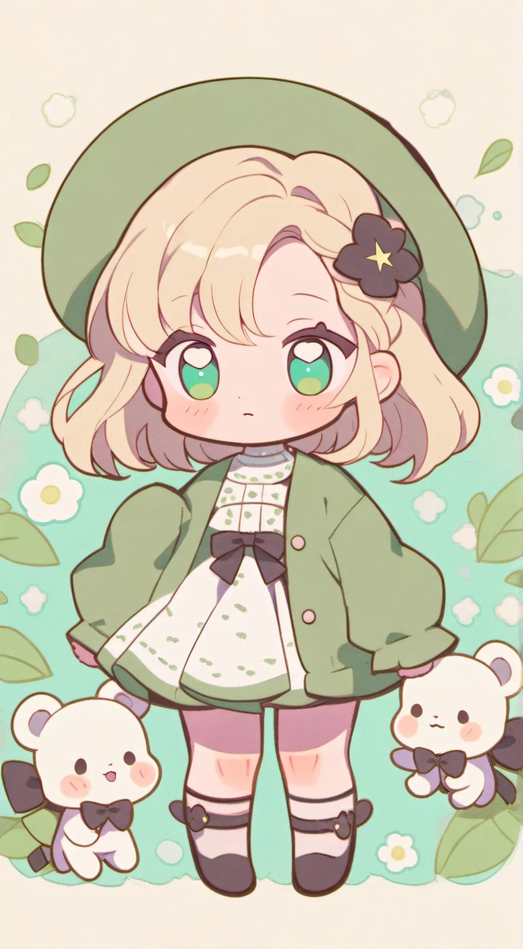 ai character: Berry background