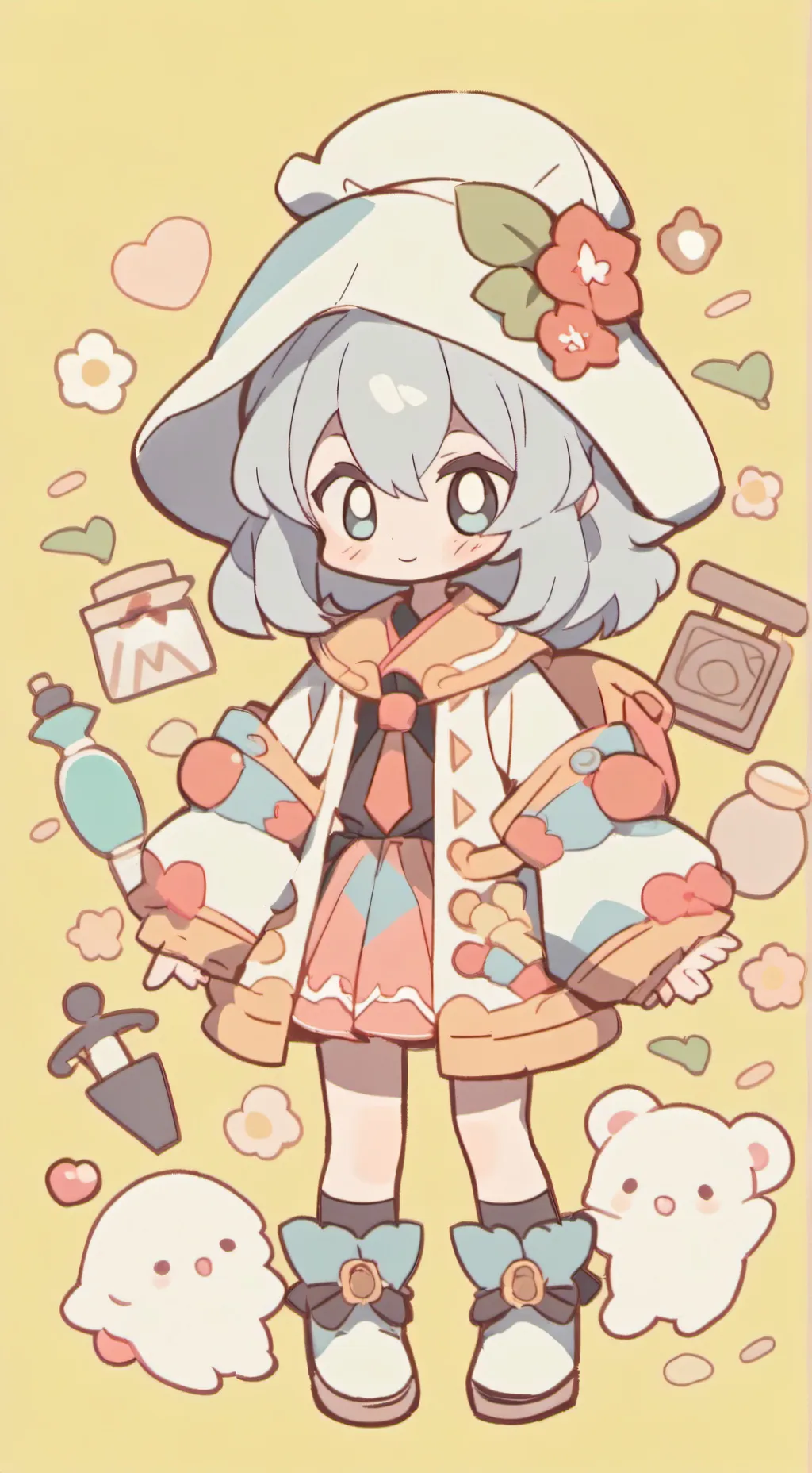 ai character: Dw Valentine's Day background