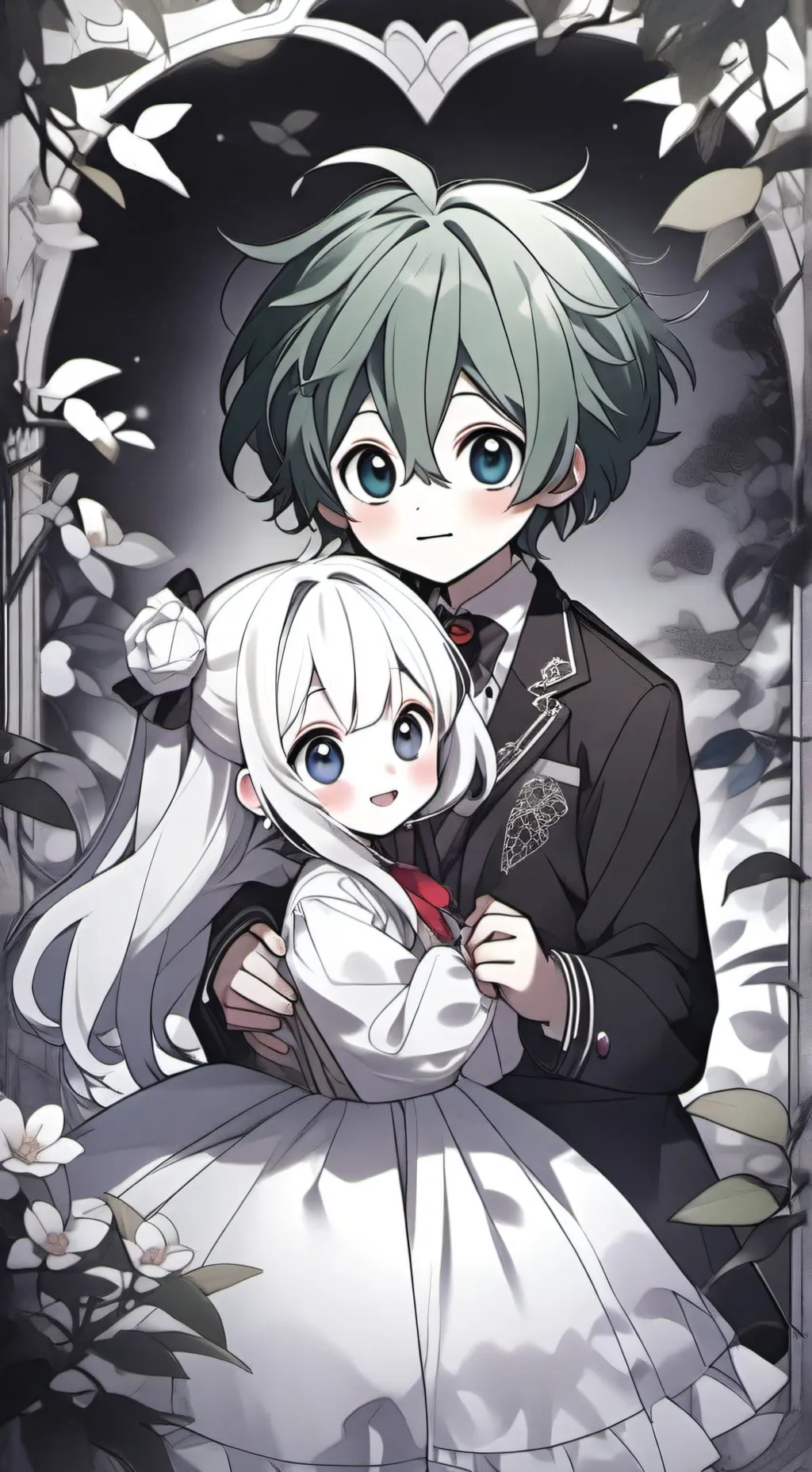 ai character: Gyutaro and Ume background