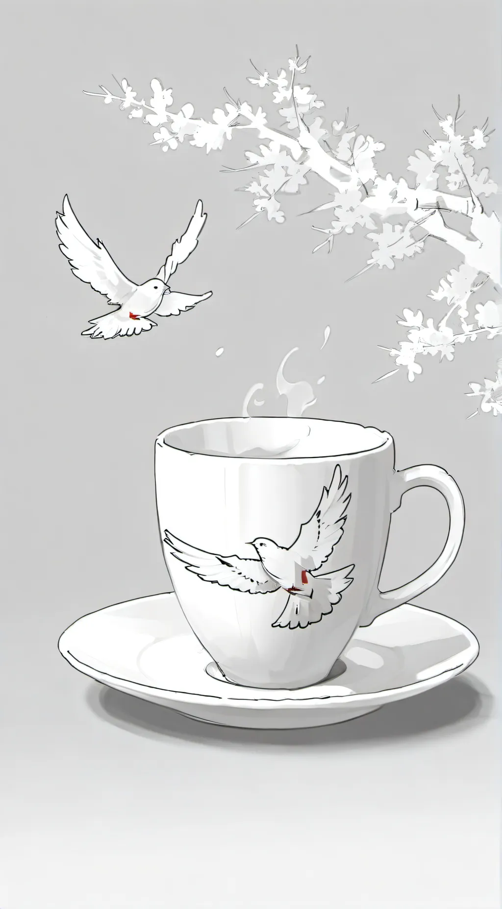 ai character: cafetería  pc background