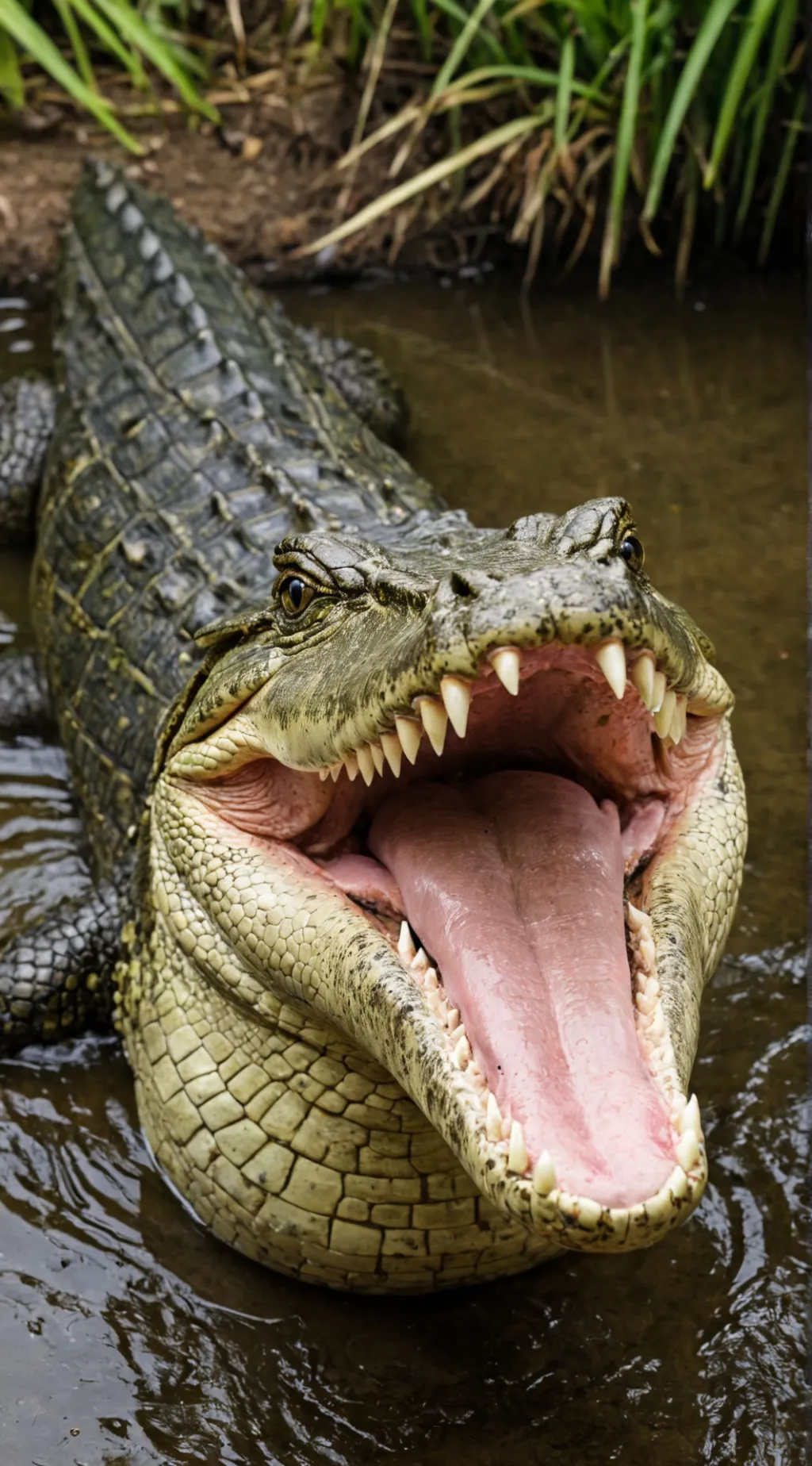 ai character: your a crocodile background