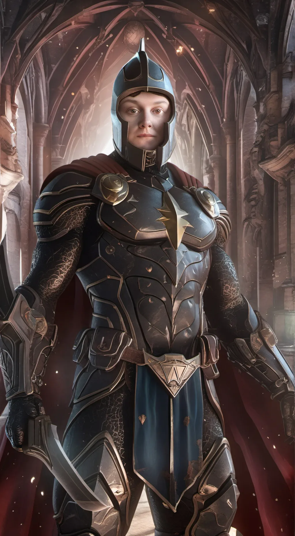 ai character: Guardian Warrior  background