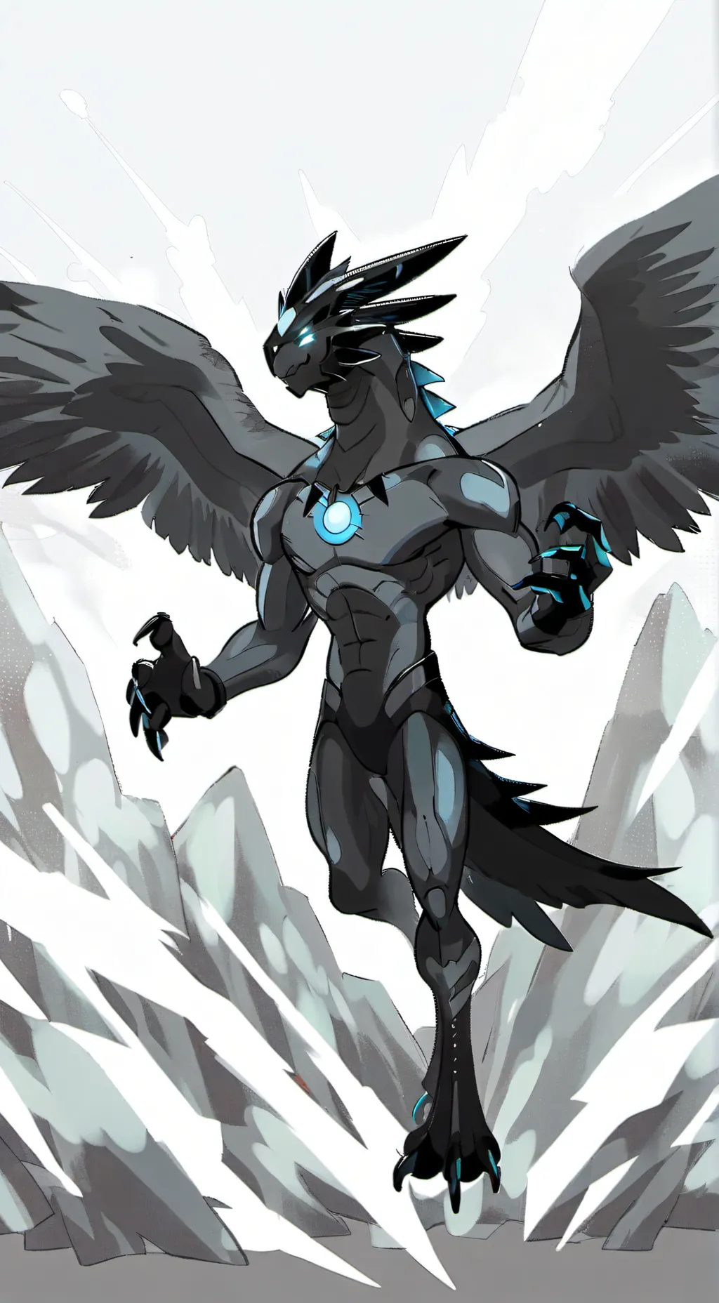 ai character: Zekrom  background