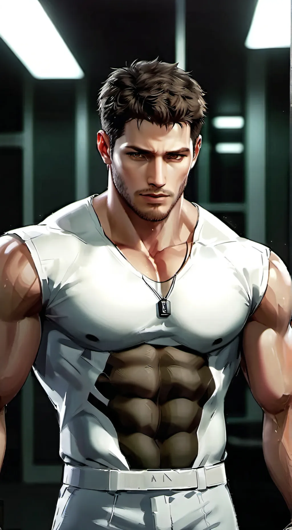 ai character: Chris Redfield background