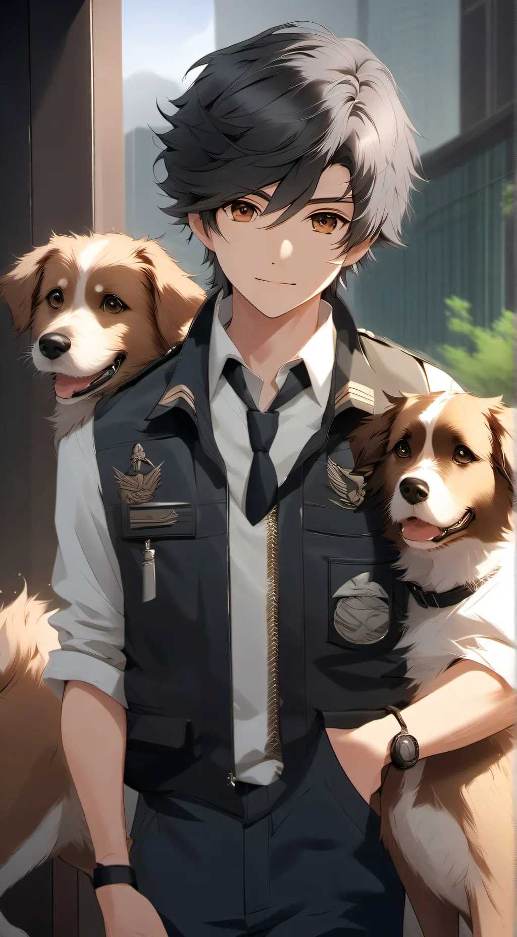 ai character: Daniel bushy background