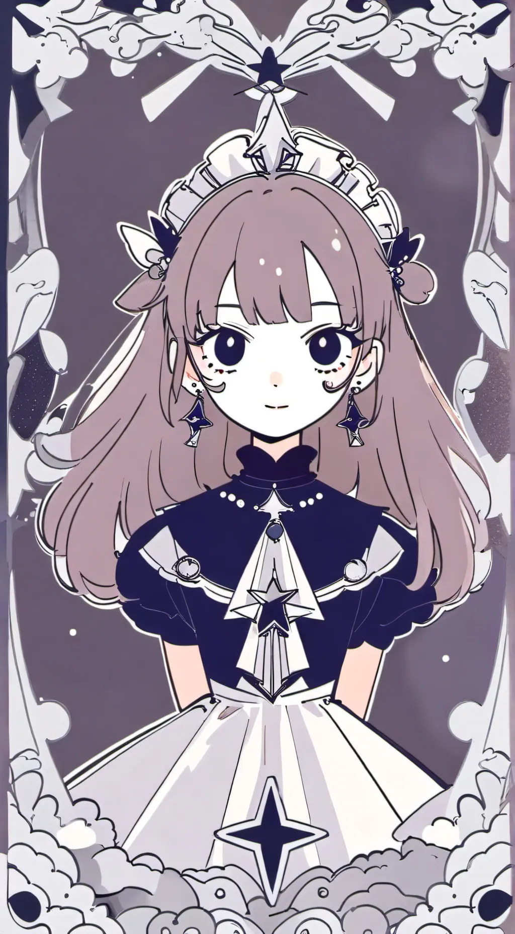 ai character: gacha heat (fake) background