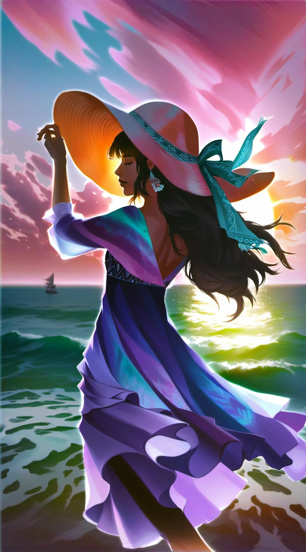 ai character: SAMY WEON background