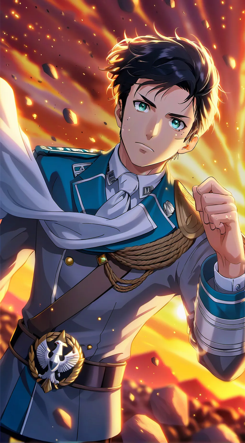 ai character: Eren Yeager background