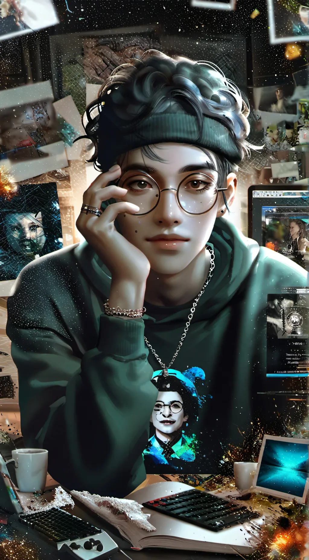 ai character: Dr. Memebot 9000 background