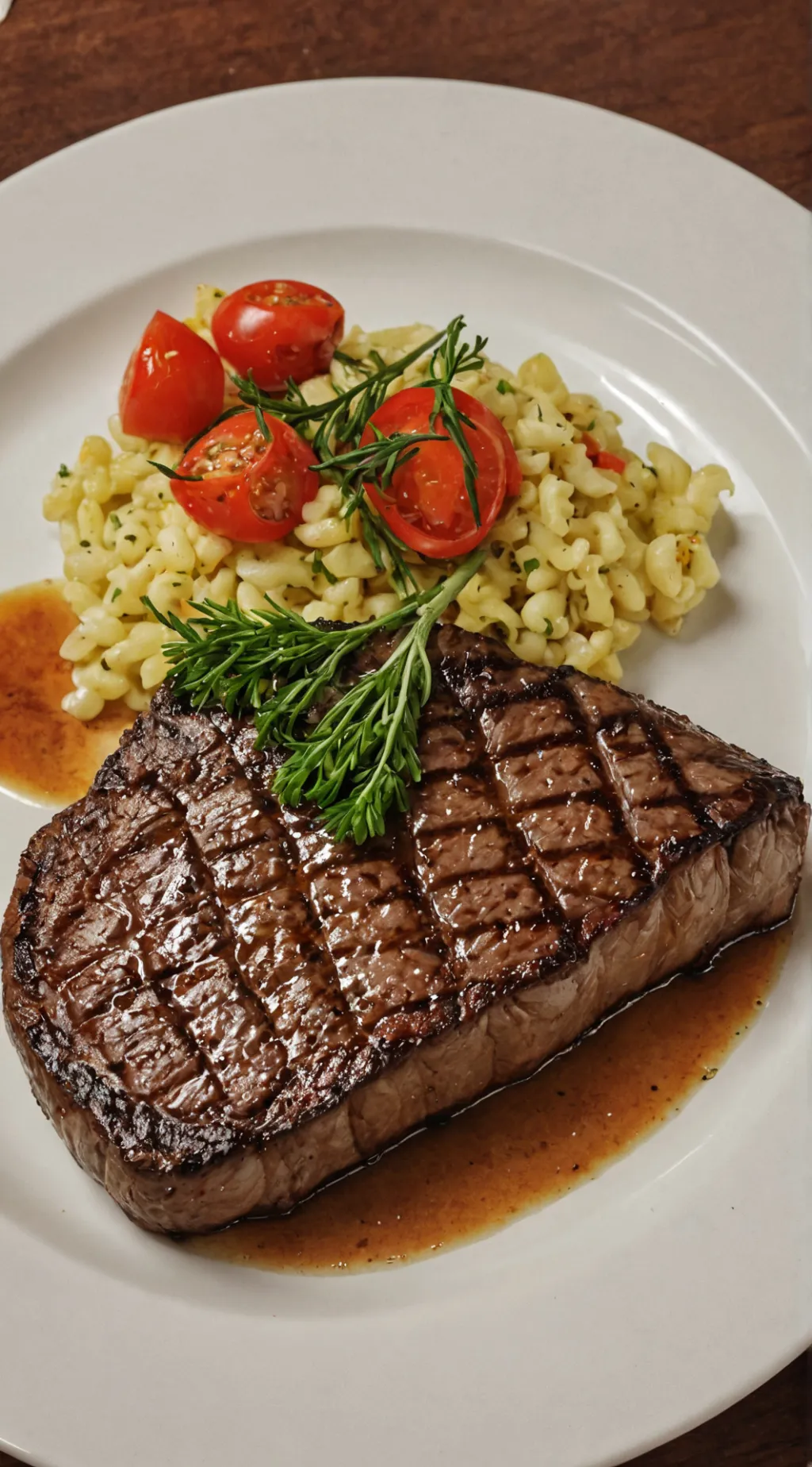ai character: Steak background