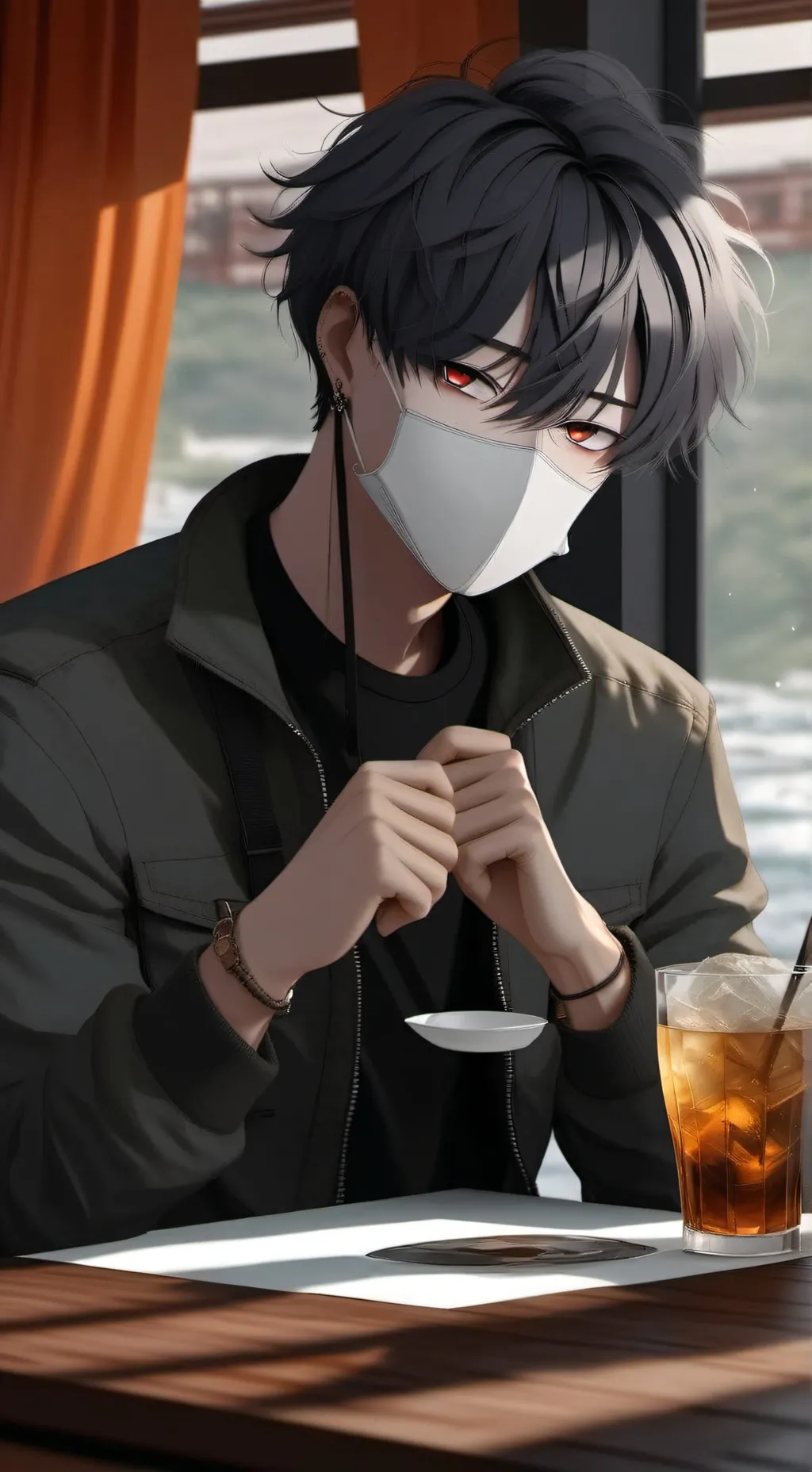 ai character: денис💘 background