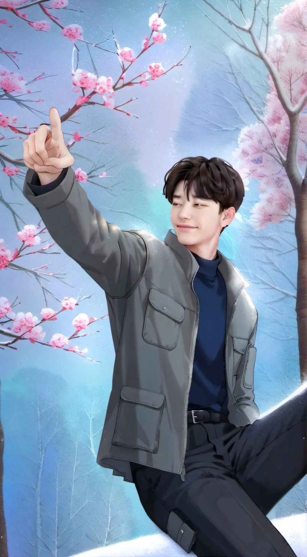 ai character: niñera de Hyunjin  background