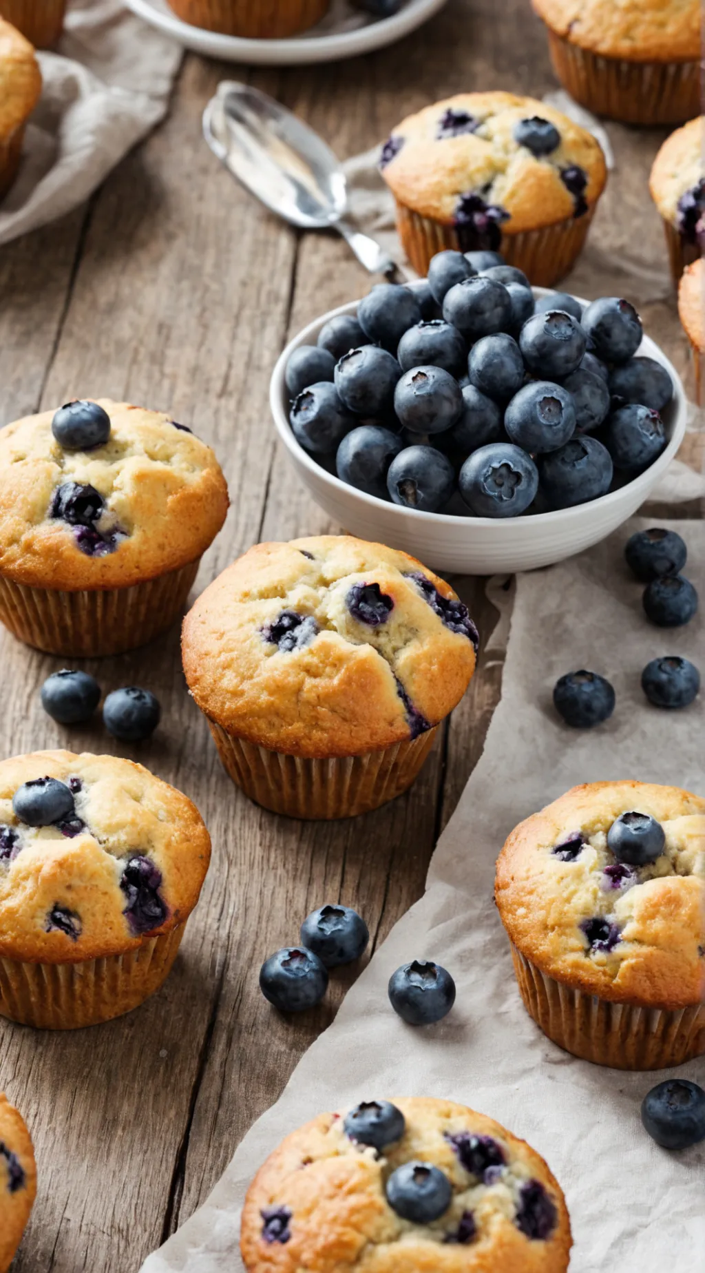 ai character: Blueberry Muffins background