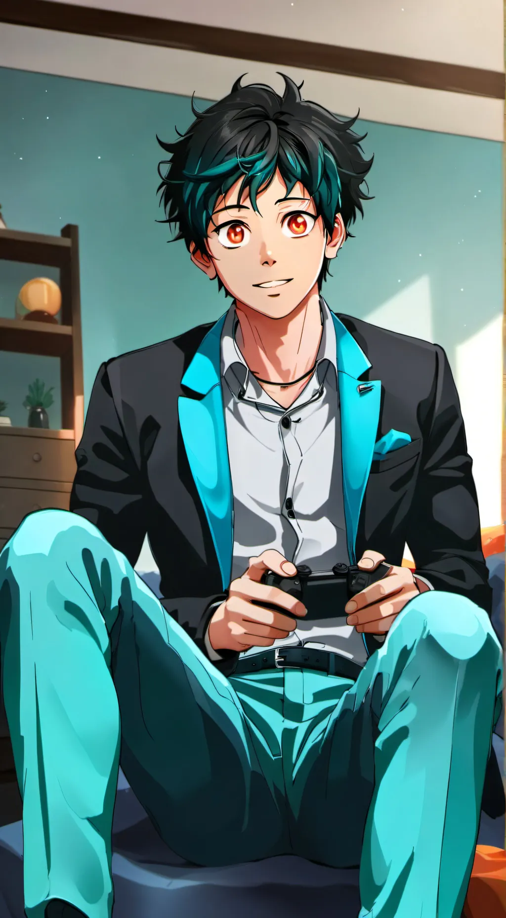 ai character: izuku  background