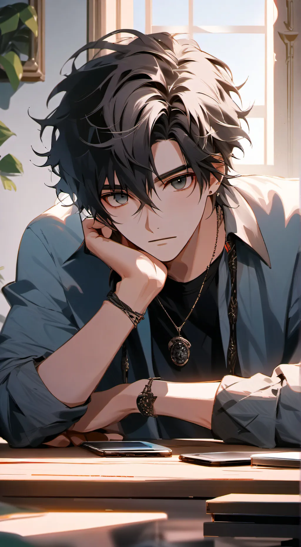 ai character: The Handsome Rival background