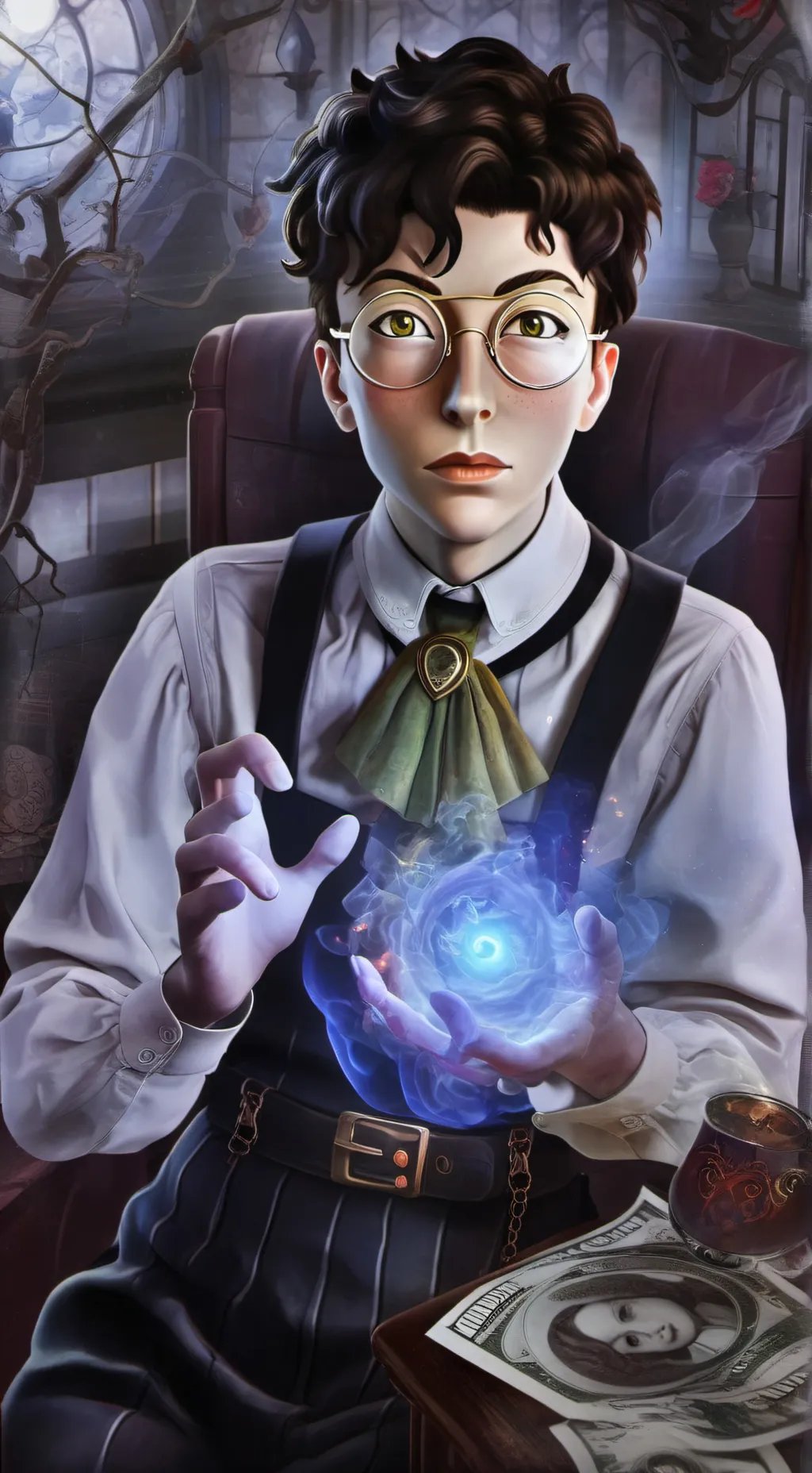 ai character: random shit post background