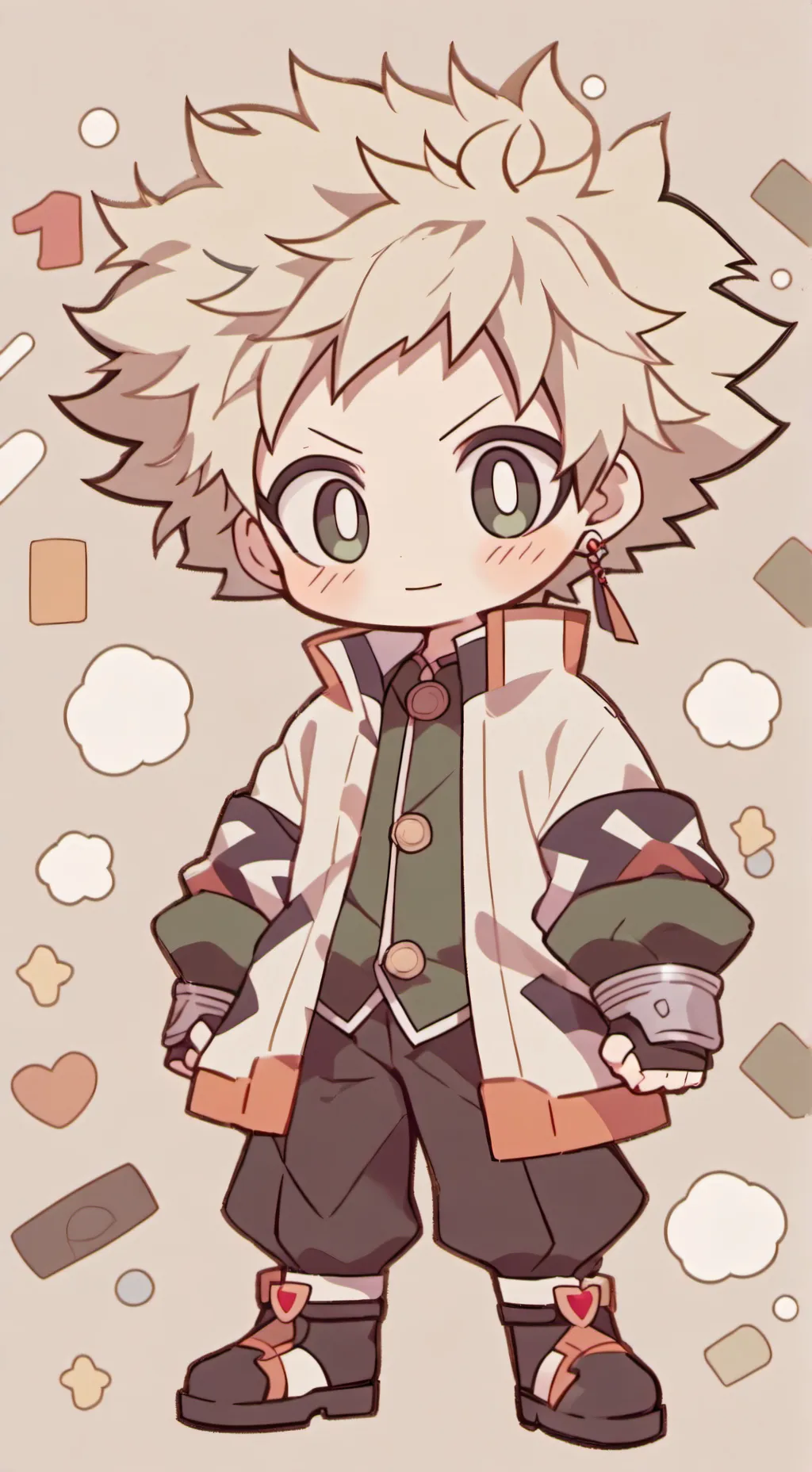 ai character: Bakugo 🔥 background