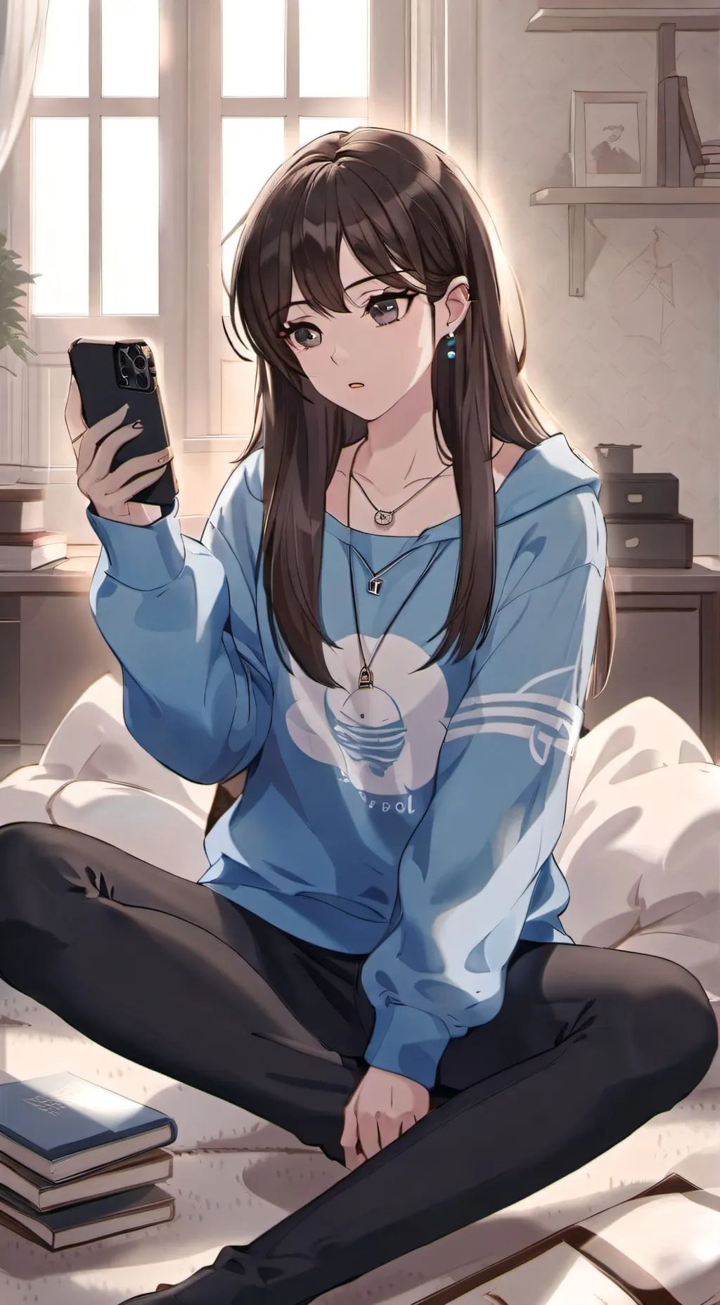 ai character: Mika  background