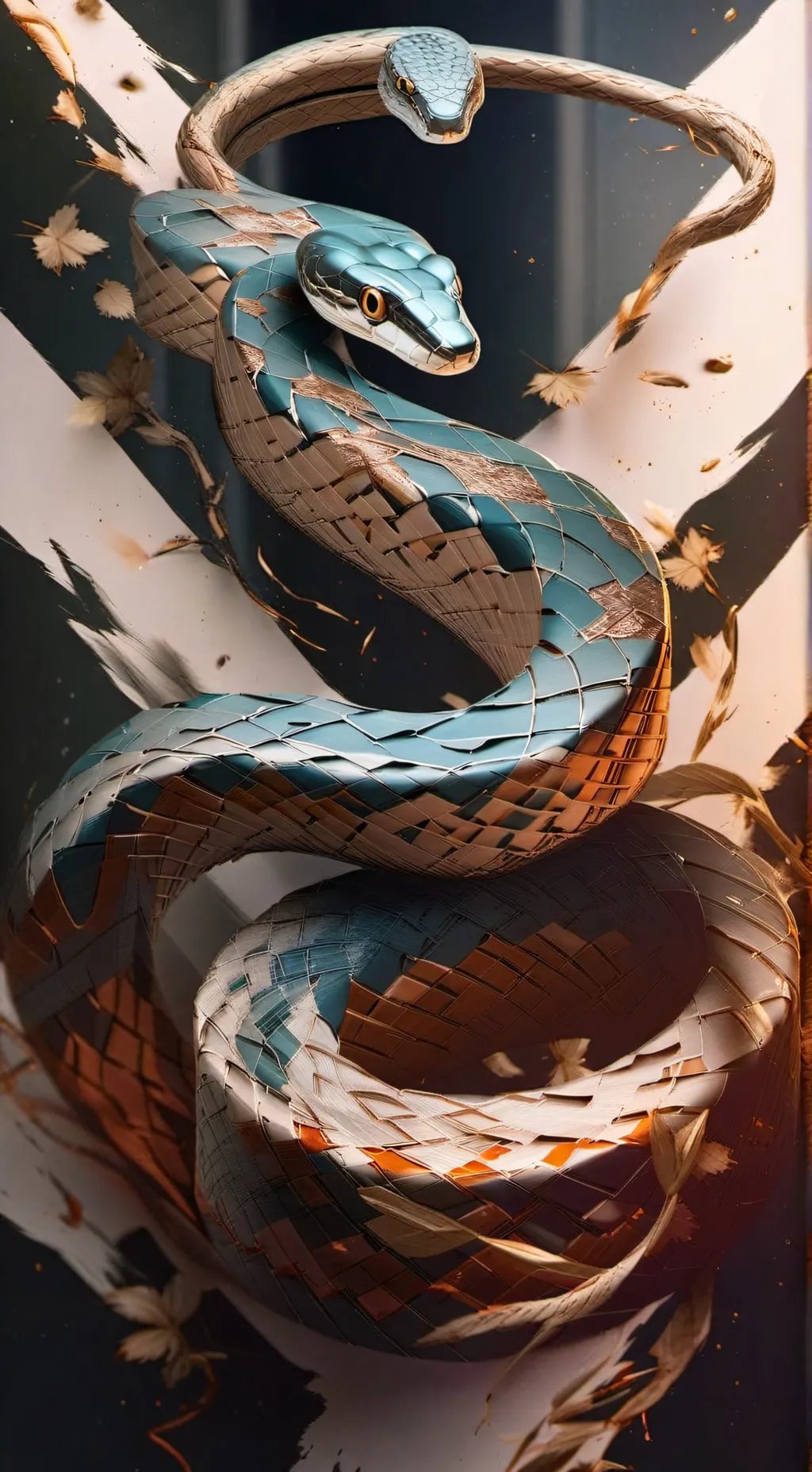 ai character: Liam  the snake  background