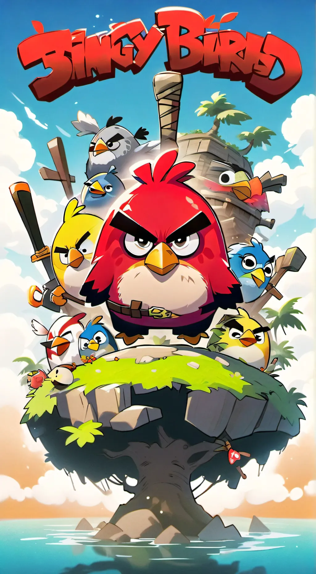 ai character: Angry Birds background