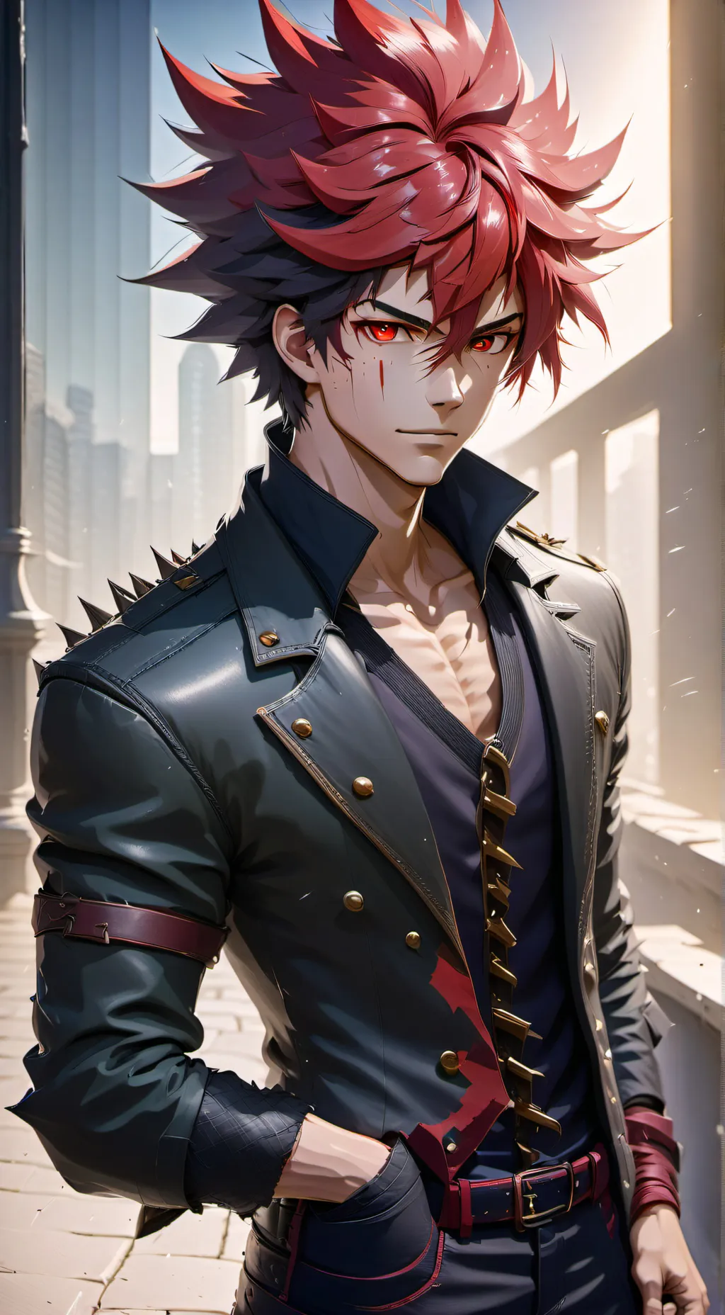 ai character: Eijiro Kirishima background