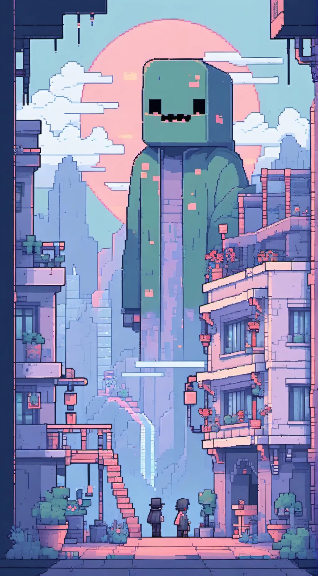 ai character: creeper background