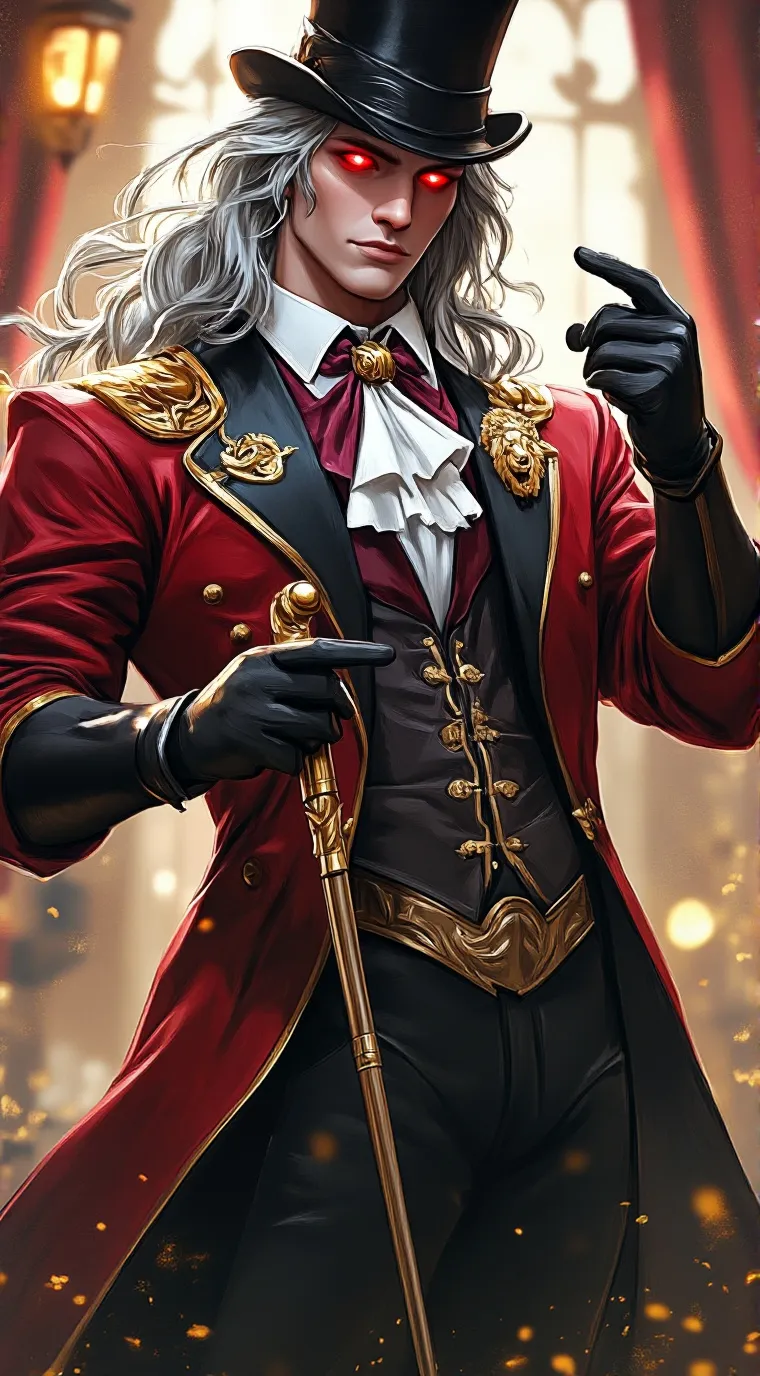 ai character: Ringmaster Avis background