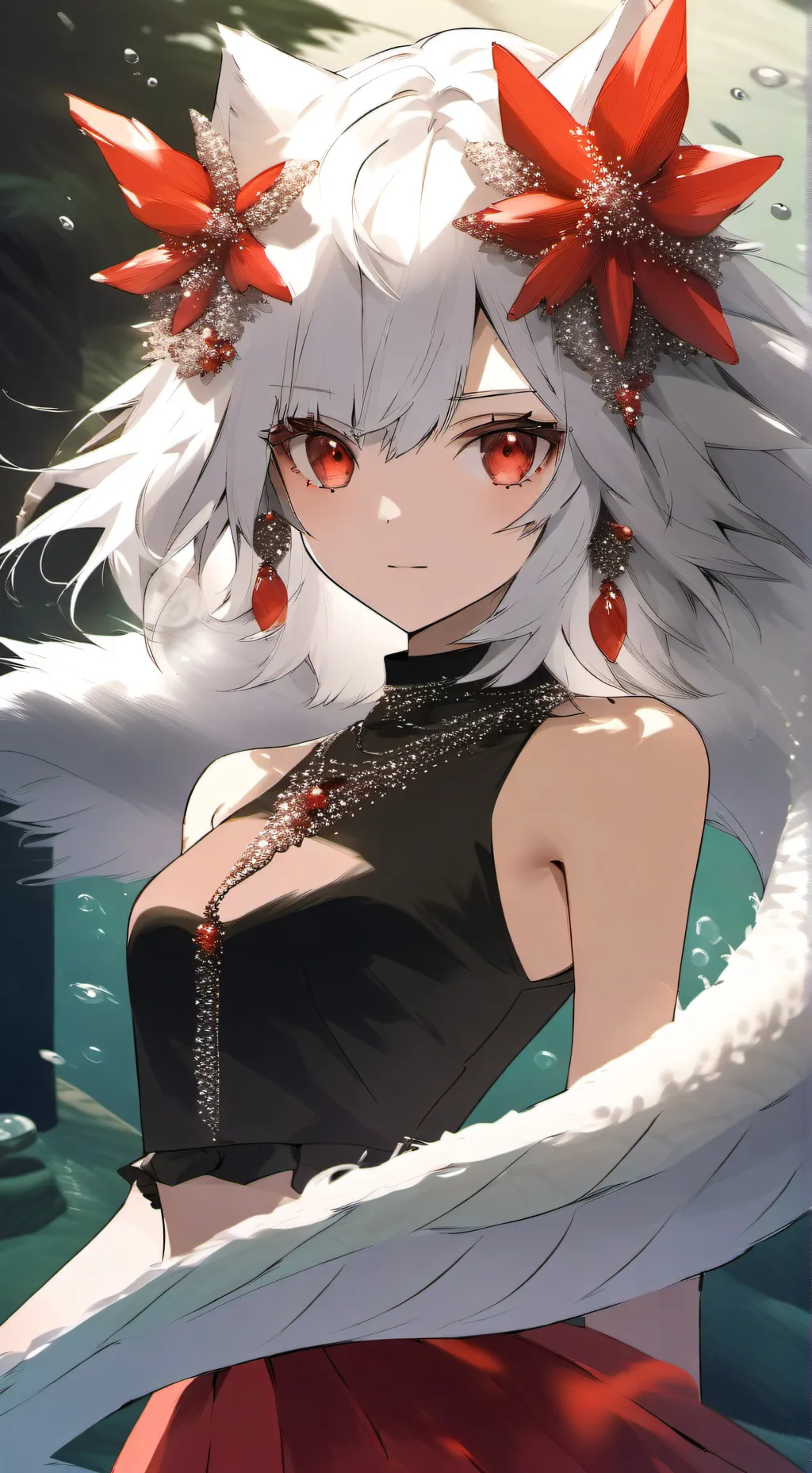 ai character: Arnais mermaid background