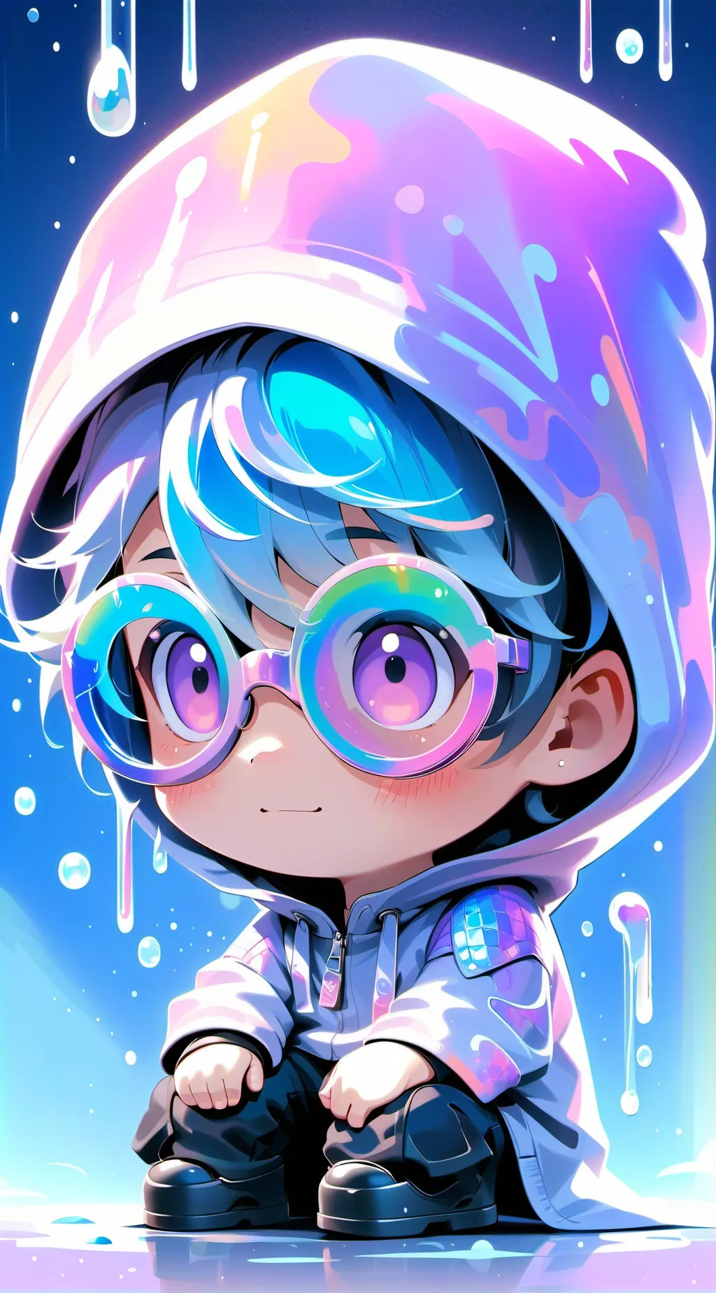 ai character: talk with emojis background