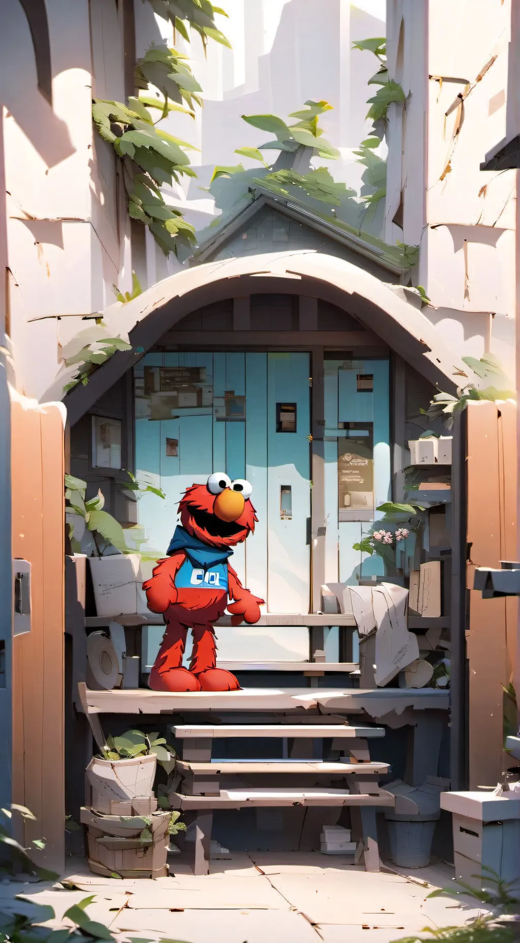 ai character: elmo background