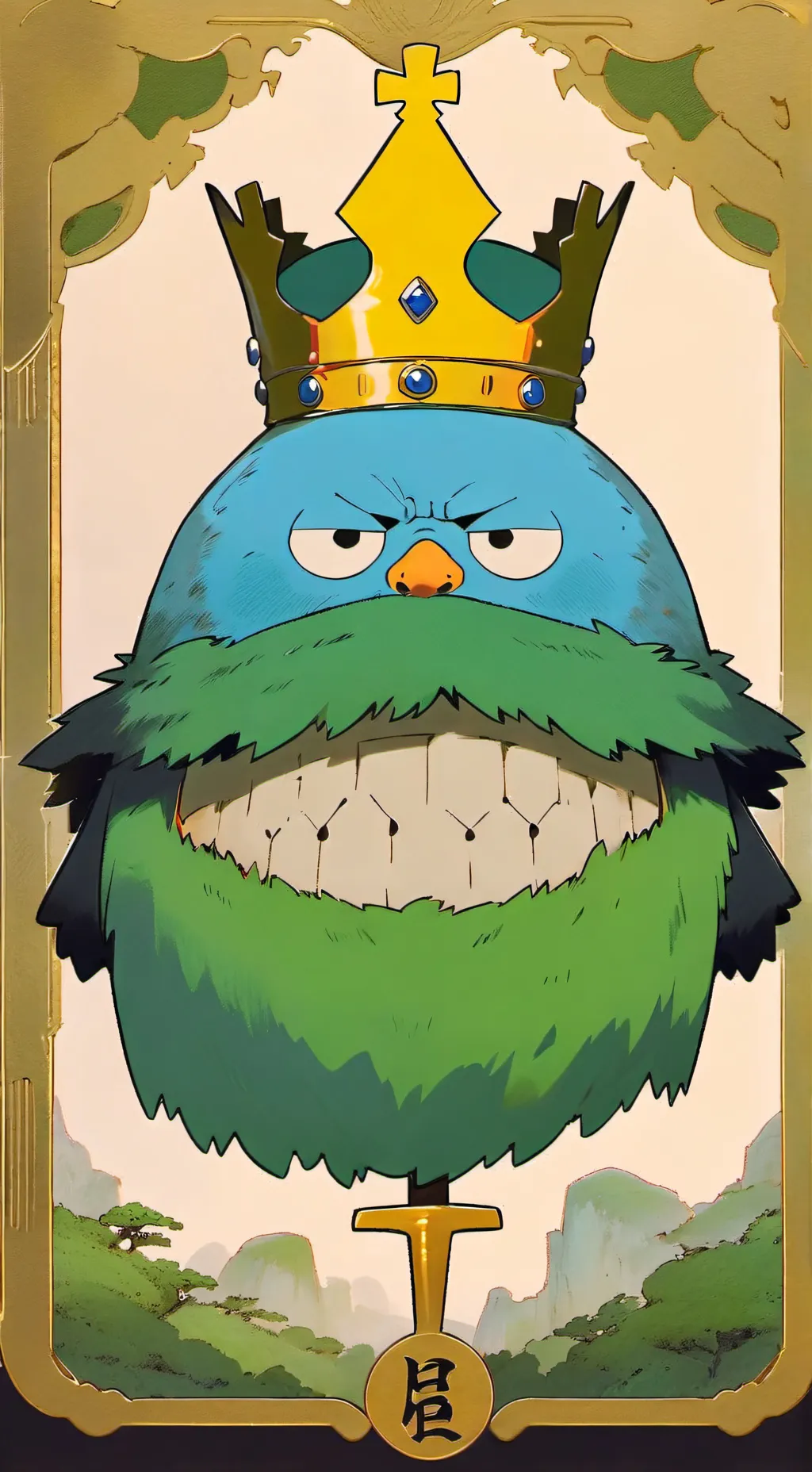 ai character: rainbow friends  background