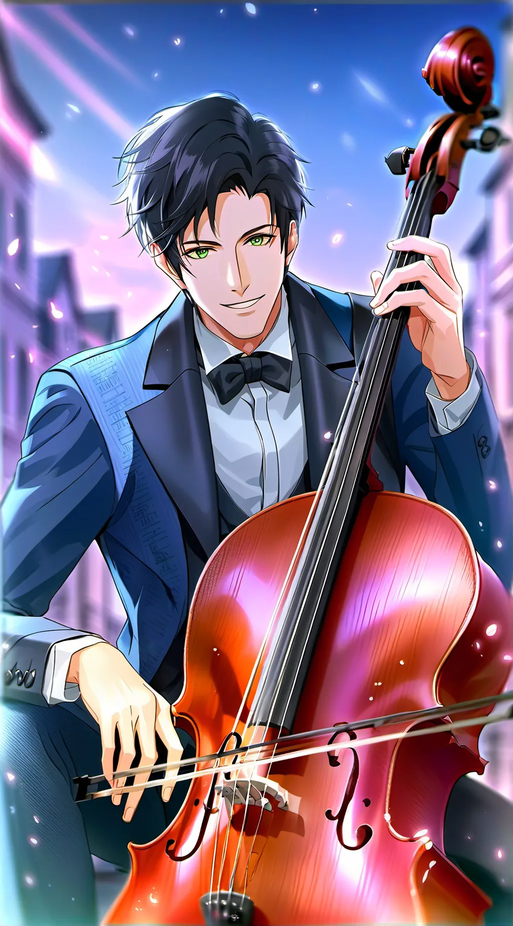 ai character: Yo-Yo Ma background