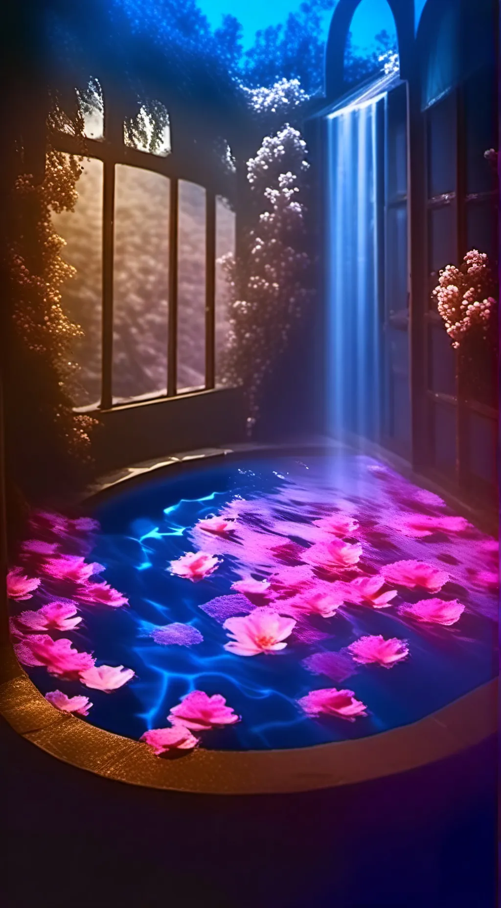 ai character: Swimming Pool #2 background