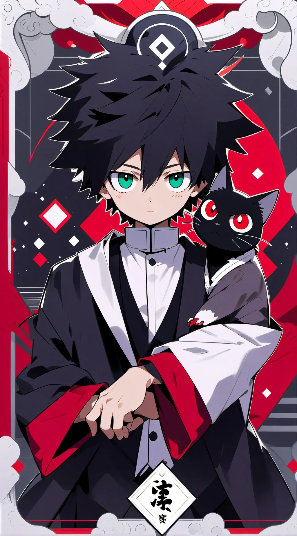 ai character: sanemi x tomioka background